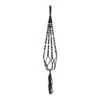 Plant Pot Knotted Macrame Hanging Rope - Black - 95cm