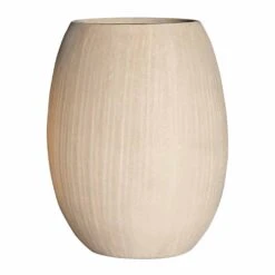 Polystone Coated Plain Balloon Planter - Natural -Hortology Plants Shop Polystone Coated Plain Balloon Planter Natural 52x68cm