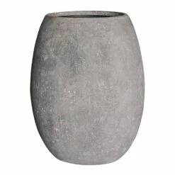 Polystone Coated Plain Balloon Planter - Raw Grey -Hortology Plants Shop Polystone Coated Plain Balloon Planter Raw Grey 52x68cm