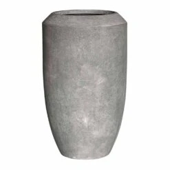 Polystone Coated Plain Coppa Planter - Raw Grey -Hortology Plants Shop Polystone Coated Plain Coppa Planter Raw Grey 48x80cm