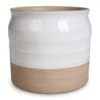 Puro Ripple Plant Pot - White -Hortology Plants Shop Puro Ripple Plant Pot White 16x17cm