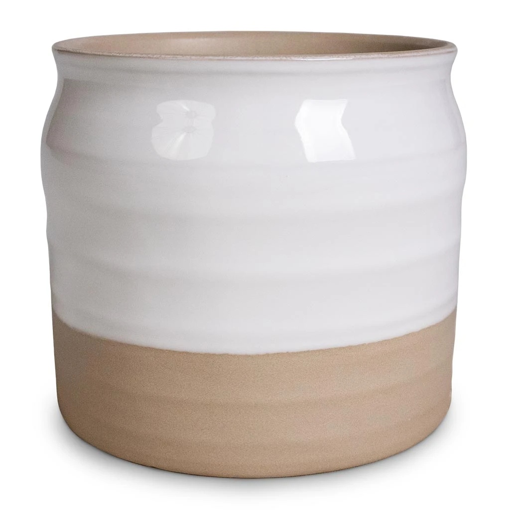 Puro Ripple Plant Pot - White 3 Puro Ripple Plant Pot - White