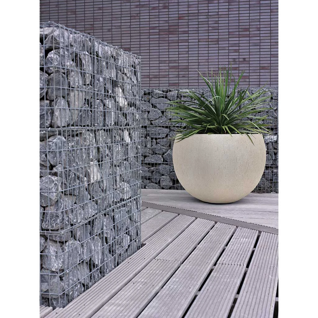 Raindrop Globe Planter - Stone 4 Raindrop Globe Planter - Stone - Image 2
