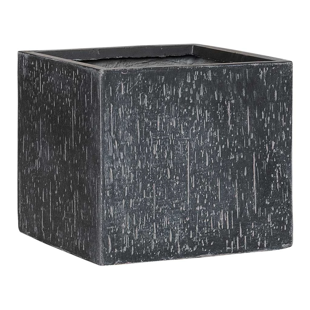 Raindrop Cube Planter - Anthracite 6 Raindrop Cube Planter - Anthracite - Image 4