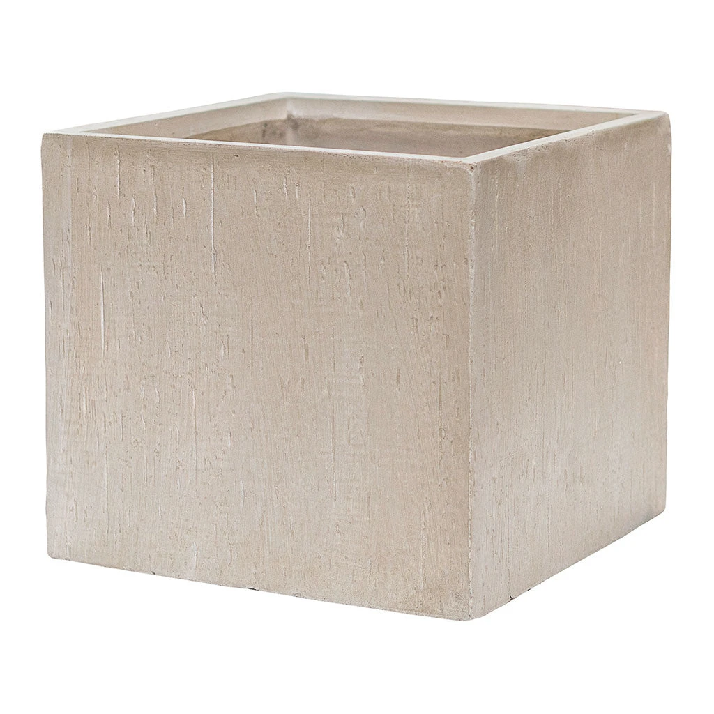 Raindrop Cube Planter - Stone 3 Raindrop Cube Planter - Stone