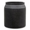 Raindrop Cylinder Jar Planter - Anthracite