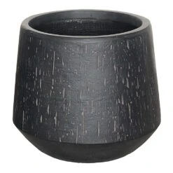 Raindrop Tube Round Planter - Anthracite -Hortology Plants Shop Raindrop Tube Round Planter Anthracite 41x37cm