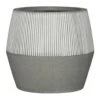 Harley Ridged Plant Pot - White Stripe -Hortology Plants Shop Ridged Harley Plant Pot White Stripe 53x40cm