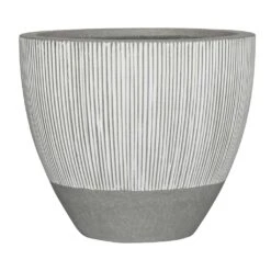Jesslyn Ridged Plant Pot - White Stripe 16 Jesslyn Ridged Plant Pot - White Stripe -Hortology Plants Shop Ridged Jesslyn Plant Pot White Stripe 51x43cm