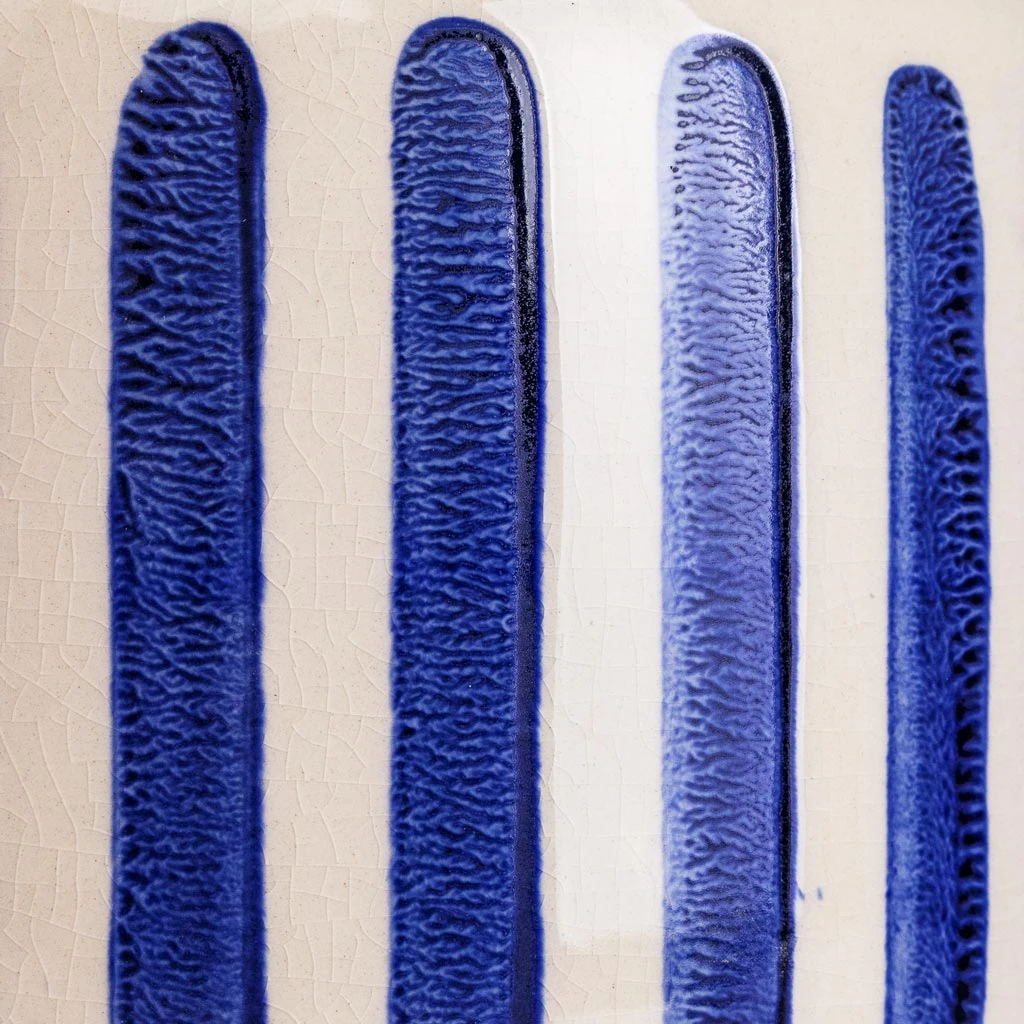 Stripe Plant Pot - Blue 10 Stripe Plant Pot - Blue - Image 8