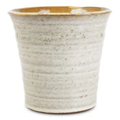 Vallo Plant Pot - Sand Cream -Hortology Plants Shop Vallo Pot Sand Cream 18.5x17.5cm